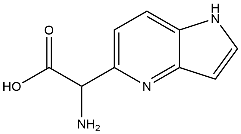 1H-Pyrrolo[3,2-b]pyridine-5-acetic acid, α-aMino- Structure