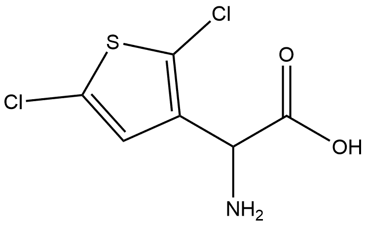 α-Amino-2,5-dichloro-3-thiopheneacetic acid Structure
