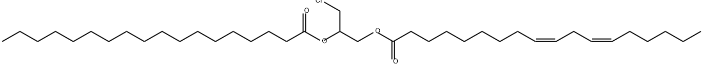 1-Linoleoyl-2-stearoyl-3-chloropropanediol Structure