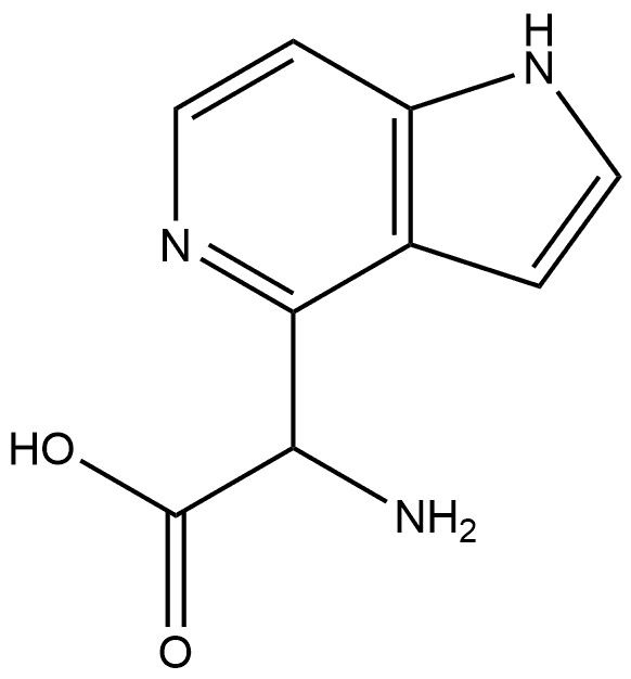 1H-Pyrrolo[3,2-c]pyridine-4-acetic acid, α-aMino- Structure
