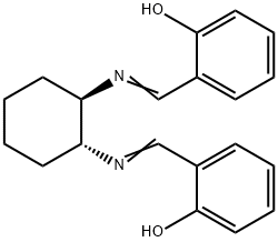 Phenol, 2,2'-[(1R,2R)-1,2-cyclohexanediylbis(nitrilomethylidyne)]bis- Structure