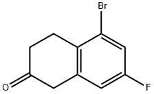 2(1H)-Naphthalenone, 5-bromo-7-fluoro-3,4-dihydro- Structure