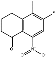 1(2H)-Naphthalenone, 6-fluoro-3,4-dihydro-5-methyl-8-nitro- Structure