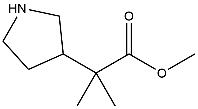 Methyl α,α-dimethyl-3-pyrrolidineacetate 구조식 이미지