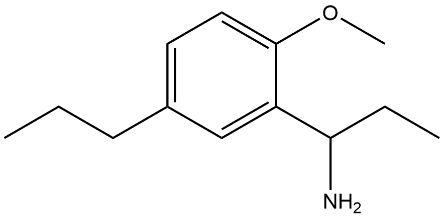 α-Ethyl-2-methoxy-5-propylbenzenemethanamine 구조식 이미지