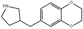 Pyrrolidine, 3-[(2,3-dihydro-1,4-benzodioxin-6-yl)methyl]- Structure