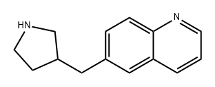 Quinoline, 6-(3-pyrrolidinylmethyl)- Structure