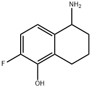 5-Amino-2-fluoro-5,6,7,8-tetrahydronaphthalen-1-ol 구조식 이미지