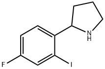 2-(4-fluoro-2-iodophenyl)pyrrolidine Structure