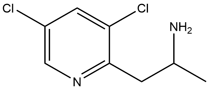 2-Pyridineethanamine, 3,5-dichloro-α-methyl- Structure