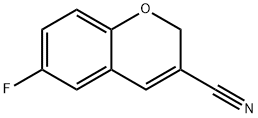 2H-1-Benzopyran-3-carbonitrile, 6-fluoro- Structure