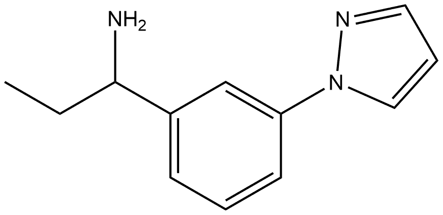 1-(3-(1H-pyrazol-1-yl)phenyl)propan-1-amine Structure