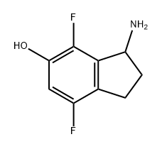 3-amino-4,7-difluoro-2,3-dihydro-1H-inden-5-ol Structure