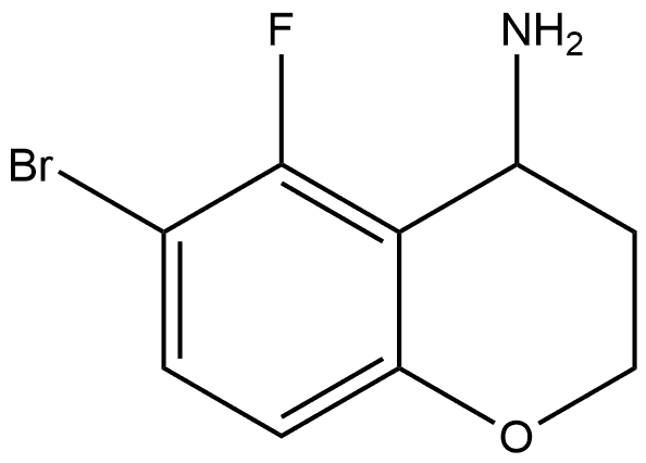 6-bromo-5-fluorochroman-4-amine Structure