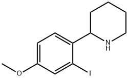 2-(2-iodo-4-methoxyphenyl)piperidine Structure