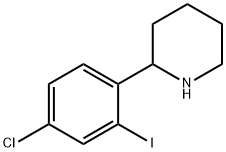 2-(4-chloro-2-iodophenyl)piperidine Structure