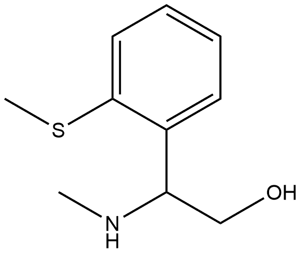 2-(methylamino)-2-(2-(methylthio)phenyl)ethan-1-ol Structure