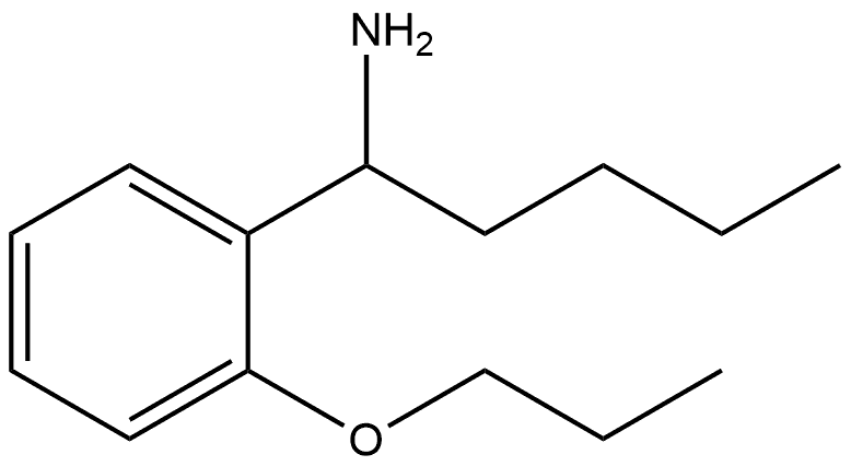 1-(2-PROPOXYPHENYL)PENTAN-1-AMINE Structure