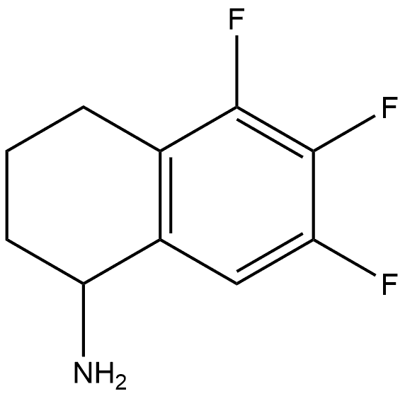 5,6,7-trifluoro-1,2,3,4-tetrahydronaphthalen-1-amine Structure