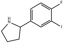 2-(4-fluoro-3-iodophenyl)pyrrolidine Structure