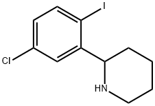2-(5-chloro-2-iodophenyl)piperidine Structure