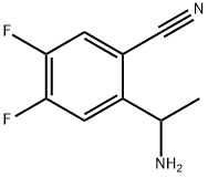 2-(1-aminoethyl)-4,5-difluorobenzonitrile Structure