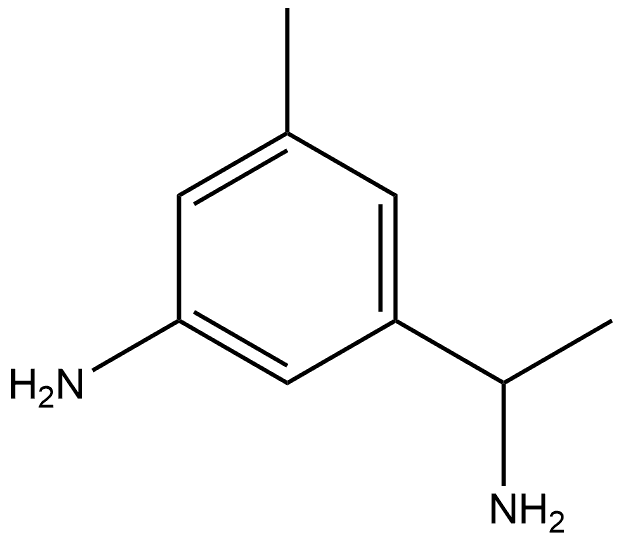 3-Amino-α,5-dimethylbenzenemethanamine 구조식 이미지