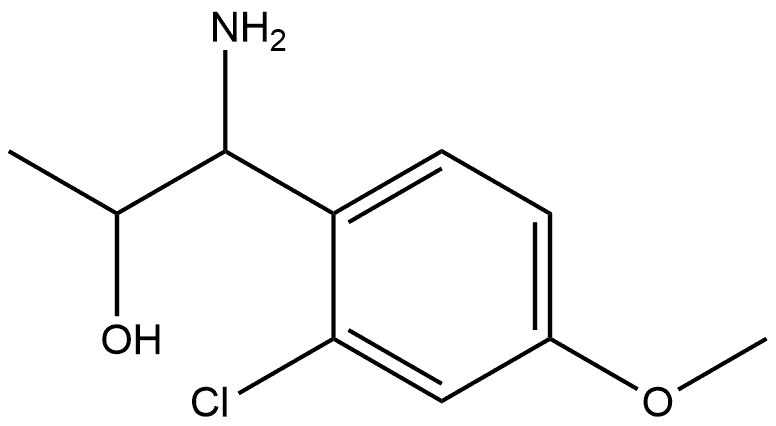 1-AMINO-1-(2-CHLORO-4-METHOXYPHENYL)PROPAN-2-OL Structure