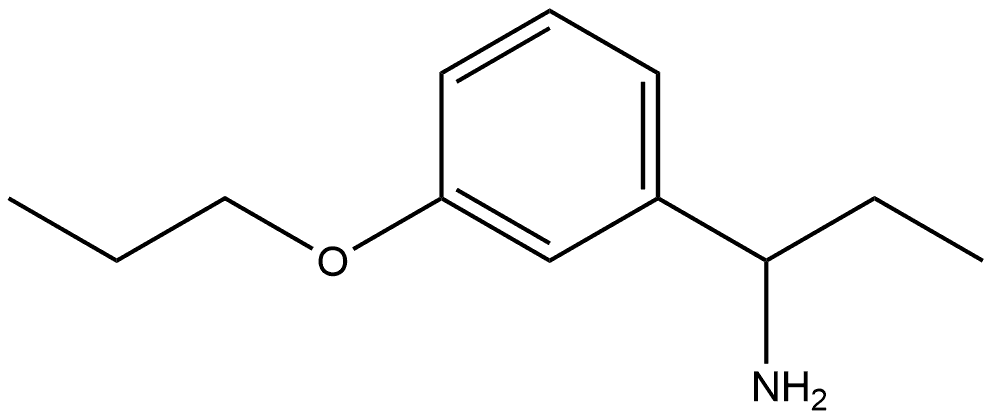 α-Ethyl-3-propoxybenzenemethanamine Structure