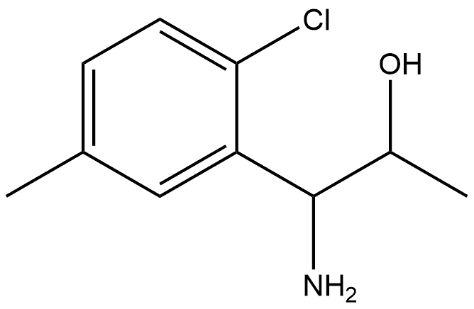 1-AMINO-1-(2-CHLORO-5-METHYLPHENYL)PROPAN-2-OL Structure