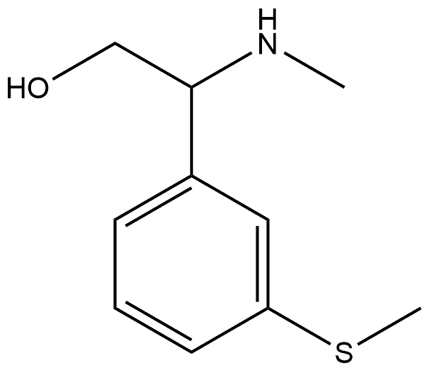 2-(methylamino)-2-(3-(methylthio)phenyl)ethan-1-ol Structure