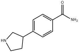 Benzamide, 4-(3-pyrrolidinyl)- Structure