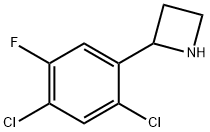 Azetidine, 2-(2,4-dichloro-5-fluorophenyl)- Structure