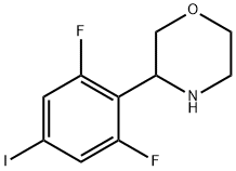 3-(2,6-difluoro-4-iodophenyl)morpholine 구조식 이미지