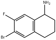 6-bromo-7-fluoro-1,2,3,4-tetrahydronaphthalen-1-amine Structure