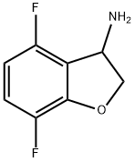 4,7-Difluoro-2,3-dihydro-1-benzofuran-3-amine Structure