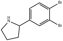 2-(3,4-dibromophenyl)pyrrolidine Structure