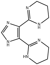 Pyrimidine, 2,2'-(1H-imidazole-4,5-diyl)bis[1,4,5,6-tetrahydro- 구조식 이미지
