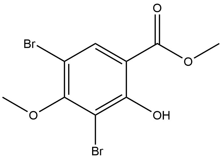 Methyl 3,5-dibromo-2-hydroxy-4-methoxybenzoate Structure