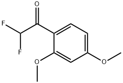 1-(2,4-Dimethoxyphenyl)-2,2-difluoroethan-1-one Structure