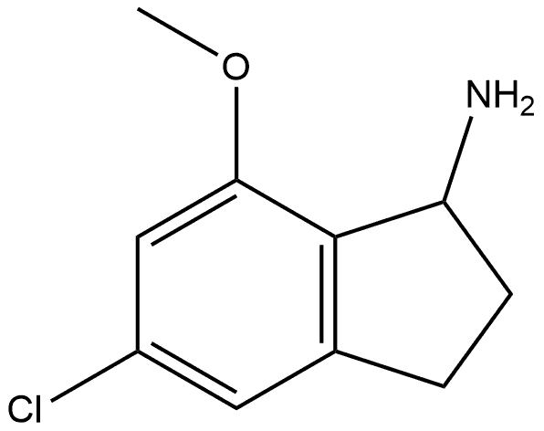 5-chloro-7-methoxy-2,3-dihydro-1H-inden-1-amine 구조식 이미지