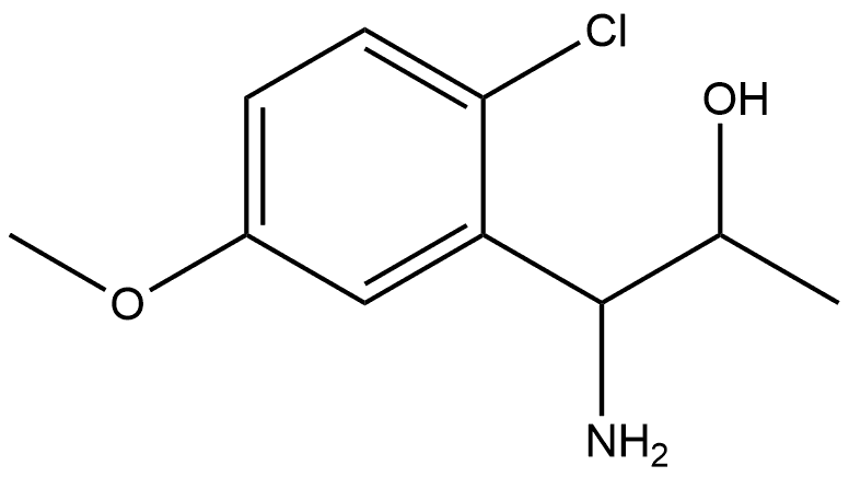 1-AMINO-1-(2-CHLORO-5-METHOXYPHENYL)PROPAN-2-OL Structure