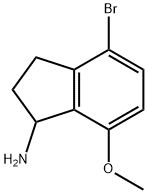 1H-Inden-1-amine, 4-bromo-2,3-dihydro-7-methoxy- Structure