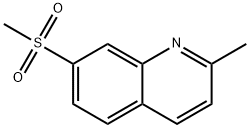 Quinoline, 2-methyl-7-(methylsulfonyl)- Structure