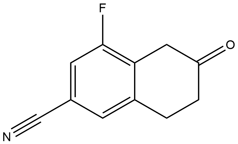 4-Fluoro-5,6,7,8-tetrahydro-6-oxo-2-naphthalenecarbonitrile Structure