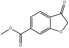 6-Benzofurancarboxylic acid, 2,3-dihydro-3-oxo-, methyl ester Structure