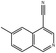 4-Isoquinolinecarbonitrile, 6-methyl- 구조식 이미지