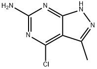 4-Chloro-3-methyl-1H-pyrazolo[3,4-d]pyrimidin-6-amine 구조식 이미지