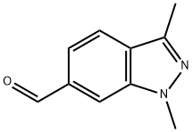 1H-Indazole-6-carboxaldehyde, 1,3-dimethyl- 구조식 이미지