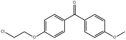 Methanone, [4-(2-chloroethoxy)phenyl](4-methoxyphenyl)- Structure